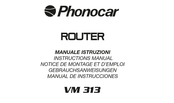 Phonocar VM 313 Notice De Montage Et D'emploi