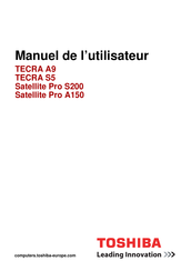 Toshiba Satellite Pro A150 Manuel De L'utilisateur
