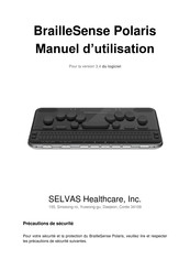 SELVAS Healthcare BrailleSense Polaris Manuel D'utilisation