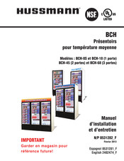 Hussmann BCH-8S Manuel D'installation Et D'entretien