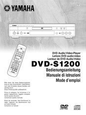 Yamaha DVD-S1200 Mode D'emploi