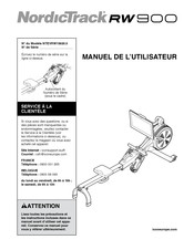 NordicTrack RW 900 Manuel De L'utilisateur