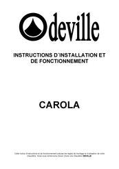 deville CAROLA Mode D'emploi