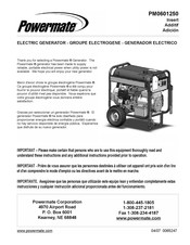 Powermate PM0601250 Mode D'emploi