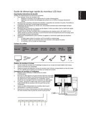 Acer B226HQL Guide De Démarrage Rapide