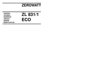 Zerowatt ZL 831/1 ECO Mode D'emploi