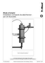 ProMinent UV Dulcodes Mode D'emploi