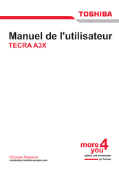 Toshiba TECRA A3X Manuel De L'utilisateur