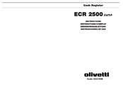 Olivetti ECR 2500 euro Instructions D'emploi