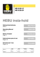 HEBU medical HB 9150-24 Mode D'emploi