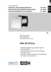 Helios PROSP'AIR KWL EC 60 Eco Mode D'emploi