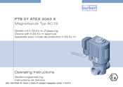 Burkert AC19 Mode D'emploi