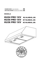 F.Bertazzoni KU30 PRO 1XV Instructions Pour L'utilisation