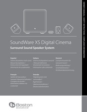 Boston Acoustics SoundWare XS Digital Cinema Manuel De L'utilisateur