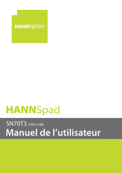 HANNspree SN70T3 Manuel De L'utilisateur
