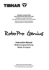 Tibhar RoboPro Genius Mode D'emploi