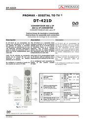 Promax DT-421D Instructions De Montage