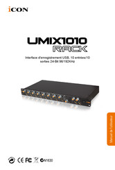 ICON UMIX1010 RACK Manuel De L'utilisateur