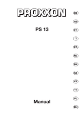 Proxxon PS 13 Manuel D'utilisation