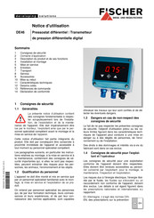 FISCHER DE46 Notice D'utilisation