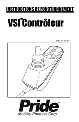 Pride Mobility Products VSI Instructions De Fonctionnement