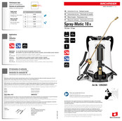 Birchmeier Spray-Matic 10 B Mode D'emploi