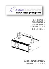 EXCELIGHTING Club 500 Green 3 Guide De L'utilisateur