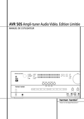 Harman Kardon AVR 505 Manuel De L'utilisateur