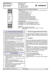 Wieland SNO 4083KM Notice D'instructions