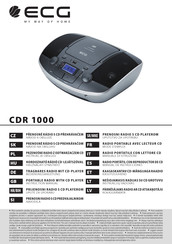 ECG CDR 1000 Mode D'emploi