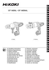 HIKOKI CF 18DSL Mode D'emploi