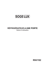 SOGELUX RNV192 Notice D'utilisation