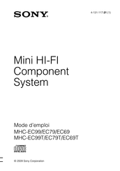 Sony MHC-EC69 Mode D'emploi