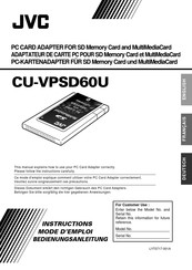 JVC CU-VPSD60U Mode D'emploi
