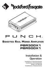 Rockford Fosgate PUNCH PBR300X1 Instructions D'installation Et Fonctionnement