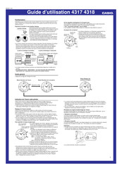 Casio QW-4317 Guide D'utilisation