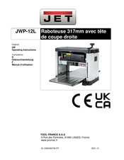 Jet JWP-12L Manuel D'utilisation