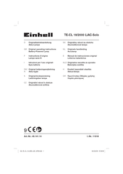 EINHELL TE-CL 18/2000 LiAC-Solo Mode D'emploi