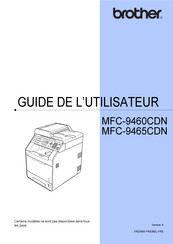 Brother MFC-9460CDN Guide De L'utilisateur