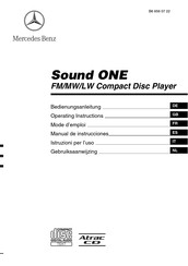 Mercedes-Benz Sound ONE Mode D'emploi