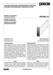 Paso PM2091-B Manuel D'utilisation