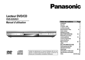 Panasonic DVD-S31 Manuel D'utilisation