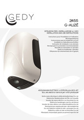 Gedy G-BRISA 2456 Mode D'emploi