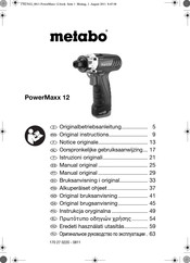 Metabo PowerMaxx 12 Mode D'emploi