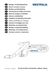 Westfalia 321 407 Notice De Montage Et D'utilisation