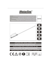 Motorline professional MCBT80 Instructions Pour L'installation Et L'utilisation