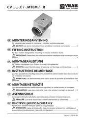 VEAB Heat Tech CV-R Série Instructions De Montage