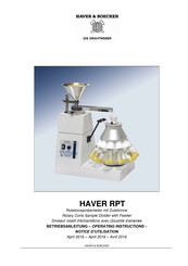 HAVER & BOECKER HAVER RPT Notice D'utilisation