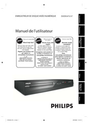 Philips DVDR3475/37 Manuel De L'utilisateur