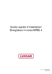 LUXSAR VDR-420 Guide Rapide D'installation